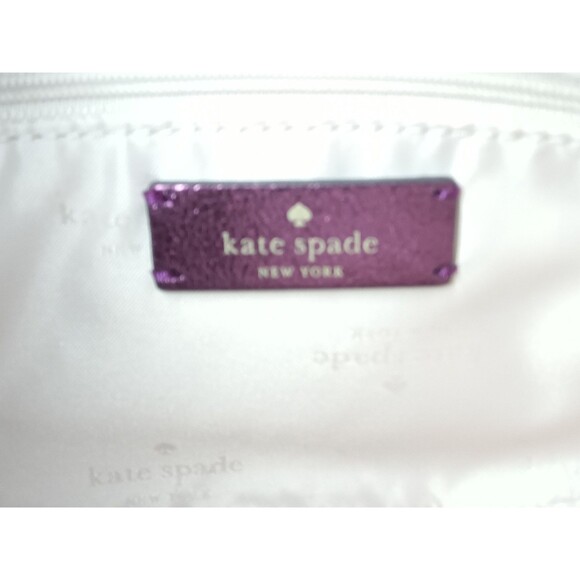 Kate Spade Nina Shoulder Bag Metallic Dark Raspberry MSRP $369 - Picture 8 of 11